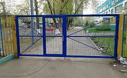 ворота с 3d сеткой