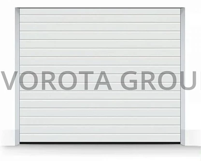Секционные ворота для гаража Alutech белого цвета 2000x2100